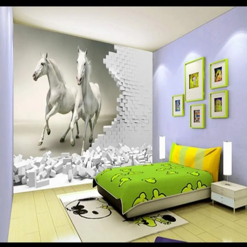 wellyu Customized large - scale murals Prince Charming 3D fashion stereo landscape TV background wall non - woven wallpaper