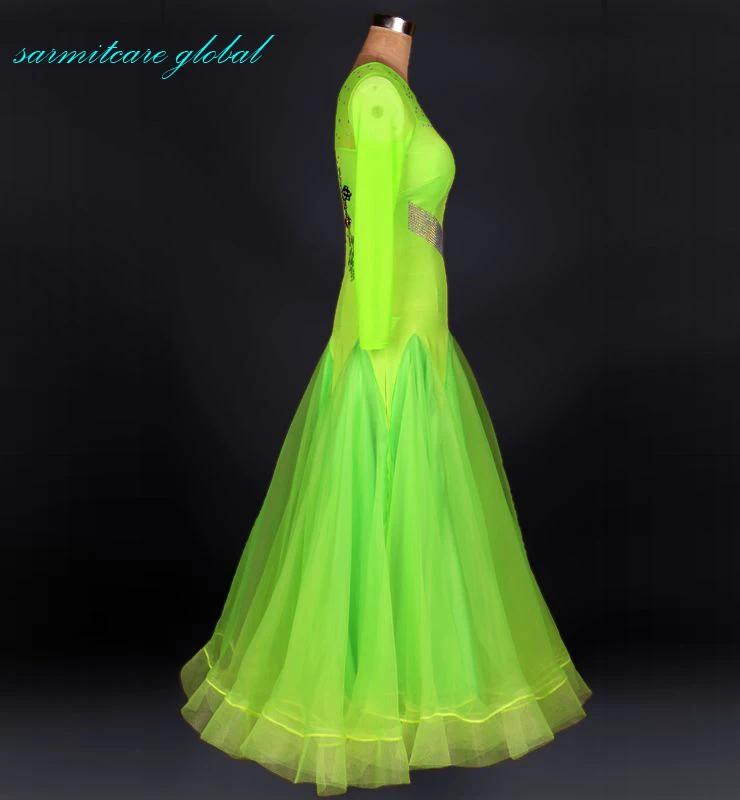 Ballroom Modern Dance Dress Aesthetic Clothes Waltz Stage Costume Competition Dresses Tango Flamenco Standard Customize