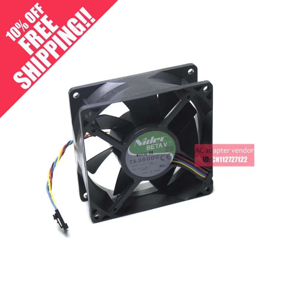 TA350DC M35172-35 POUR Dell WC236 POUR Dell agne ventilateur 9CM 12V 0.55A