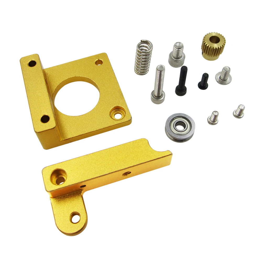 1 set MK8 extruder aluminum block DIY kit Makerbot dedicated single nozzle extrusion head aluminum block Positive direction