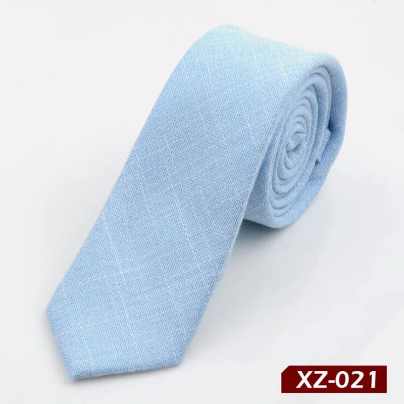 RBOCOTT Corbata de algodón sólido para hombres, corbata delgada a rayas, corbatas delgadas informales, azul, negro, rojo, verde, gris, boda, 6cm