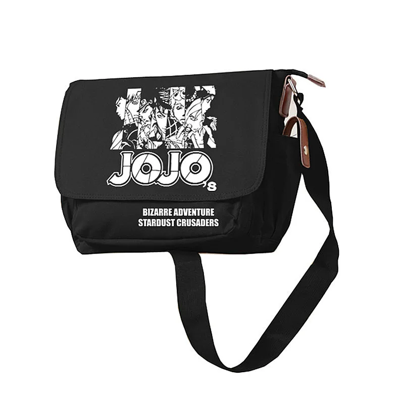 JoJo\'s Bizarre Adventure Print Anime School Bags Cosplay Crossbody Bags for Women Canvas Oxford Shoulder Bags Girls Small Bags