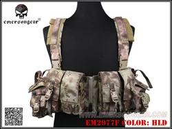 Emersongear-LBT 1961A-R Chest Rig Tactical Vest, Airsoft Combat Vest, Highlander EM2977