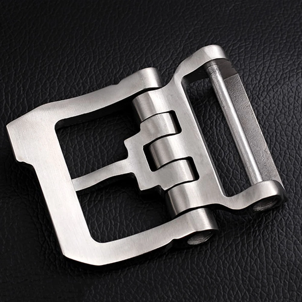 Stainless steel 40mm inner width man leather craft tactical belt buckle hardware accessories image 3