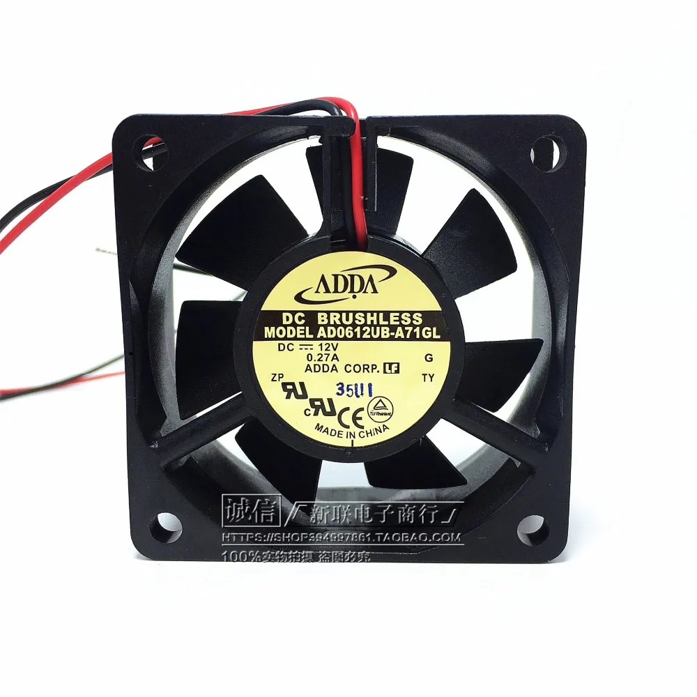 

ADDA AD0612UB-A71GL Server Cooling Fan DC 12V 0.27A 60x60x25mm 2-Wire