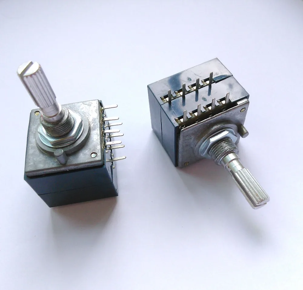 50KAX2 LOG Type Volume Potentiometer 8PIN with Loudness,