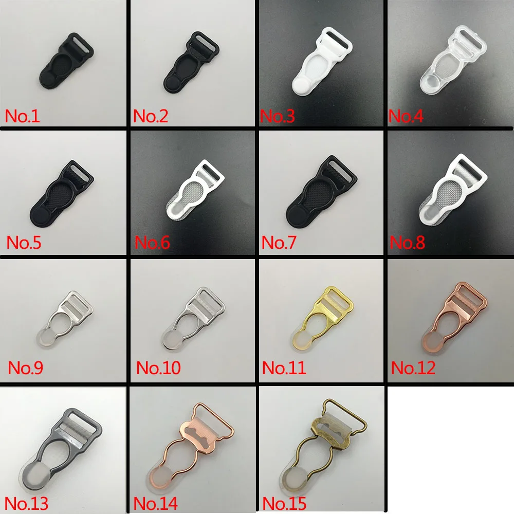 

8pcs/lot Garter Buckle Plastic/Metal Garter Shirt Holder Clip Suspender Ends Hosiery Stocking Grips Suspender Clips