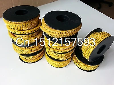 3500Pcs Soft PVC Power Wire Number Marker Set No. 0 ~ 9