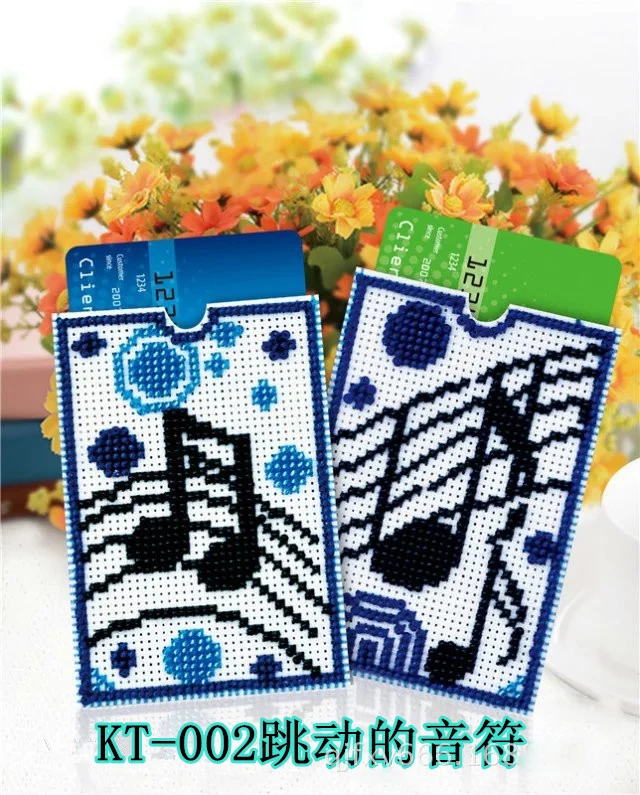 DIY Beads Cross Embroidery Handmade Card Sleeve Cartridge Grid Pearl Embroidered 2019 Cute Girl Gift New Wholesale