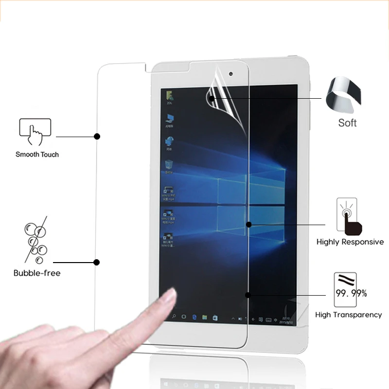 

Best high Clear Glossy screen protector film For Cube Talk 8 U27GT 8.0" tablet front HD lcd screen protective films + clean tool