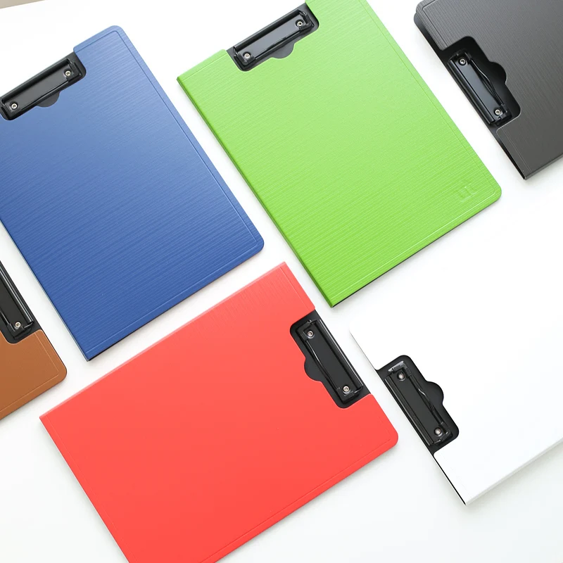 1 pcs New creative colorful hard cover folder stationery folder A4 folder students contract clip folder school office supplies