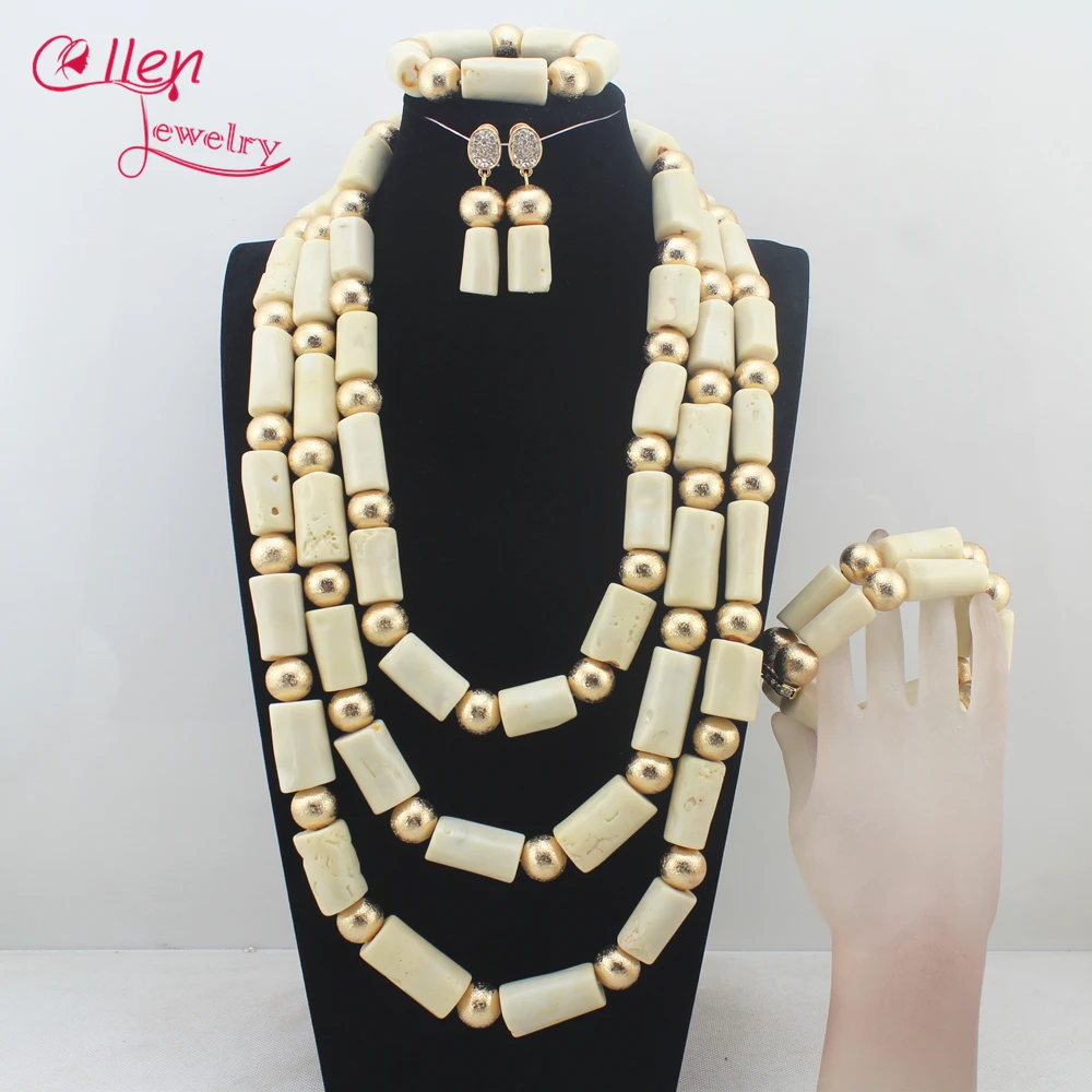 

Scarce nigerian Wedding beads jewelry set bridal Big Coral beaded necklace Jewelry Set African Coral beads Jewelry Set N00761