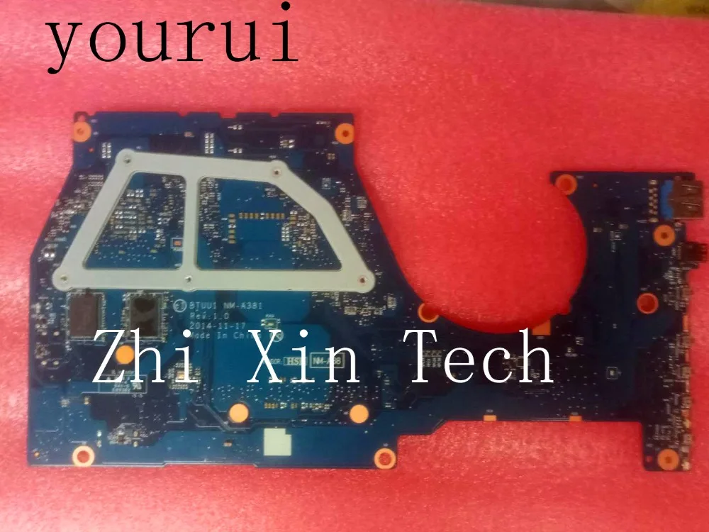 

yourui BTUU1 NM-A381 For Lenovo Yoga 3 14 Laptop motherboard with i5-5200u CPU 5B20H35637 Free Shpping Fully Tested