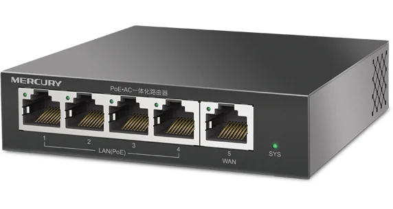 ROUTER de banda ancha SOHO con cable de 10/100Mbps, controlador WiFi, controlador de acceso inalámbrico, enrutador de entrada de 5 puertos PoE, interruptor POE de 65W