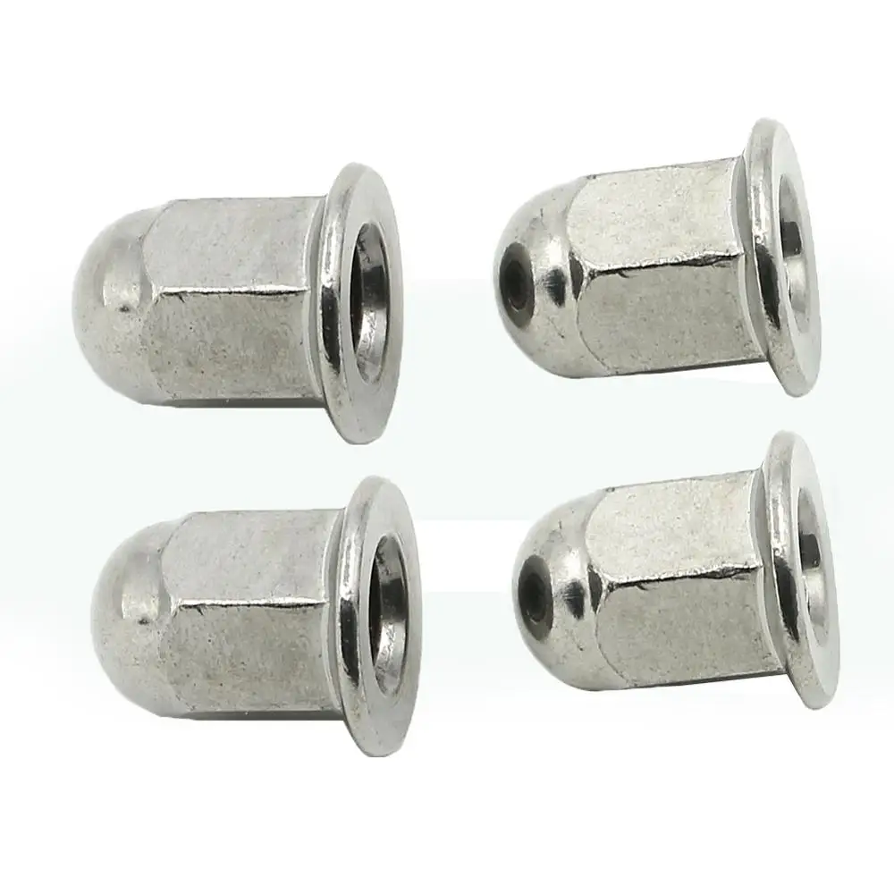 4PCS M6 M8 M10 Acorn Nut Screw Bolt Hex Dome Cap Nut Protection Cover Nut Accessories Decorative Cap Blind Nuts Caps Covers