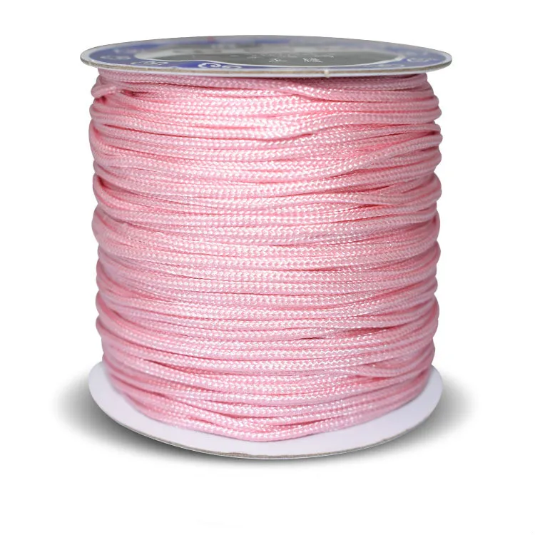 18 Color Hot 80M/Spool 1mm Cotton Cord Nylon Cord Chinese Knot Thread String DIY Beading Braided Bracelet Jewelry Making
