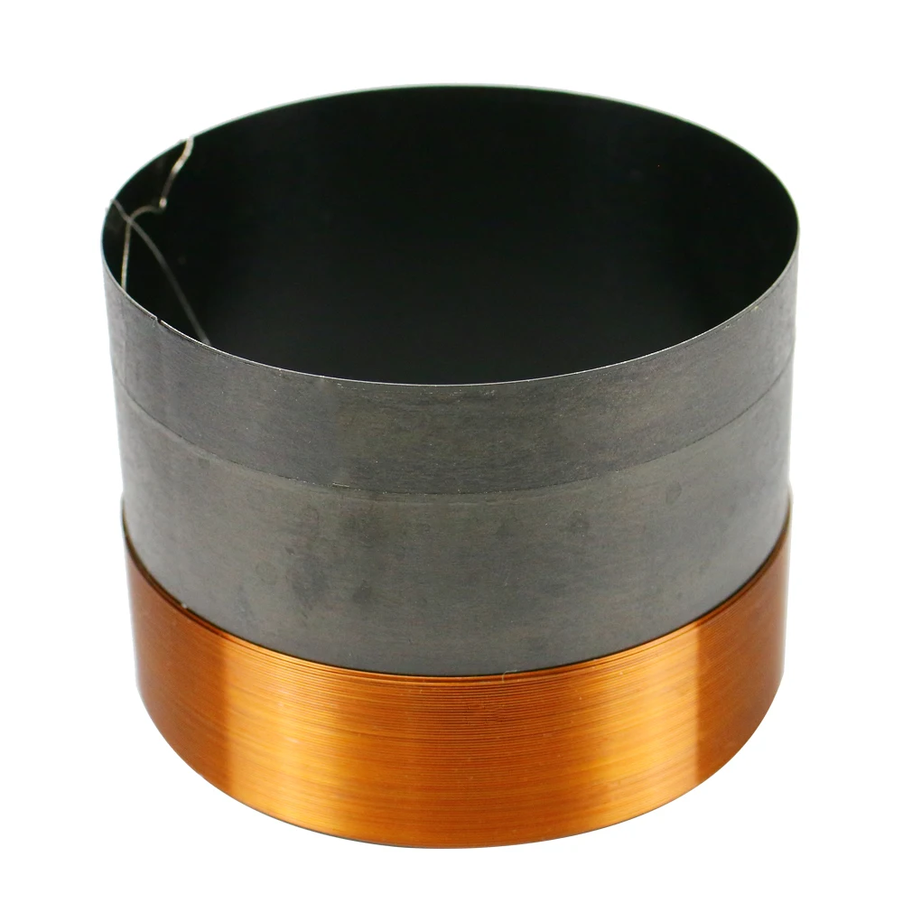 Ghxamp-bobina de voz de graves de 72,5mm, de 8Ohm Woofer de altavoz de piezas de reparación, alambre de cobre puro de aluminio negro, dos capas, 1 unidad