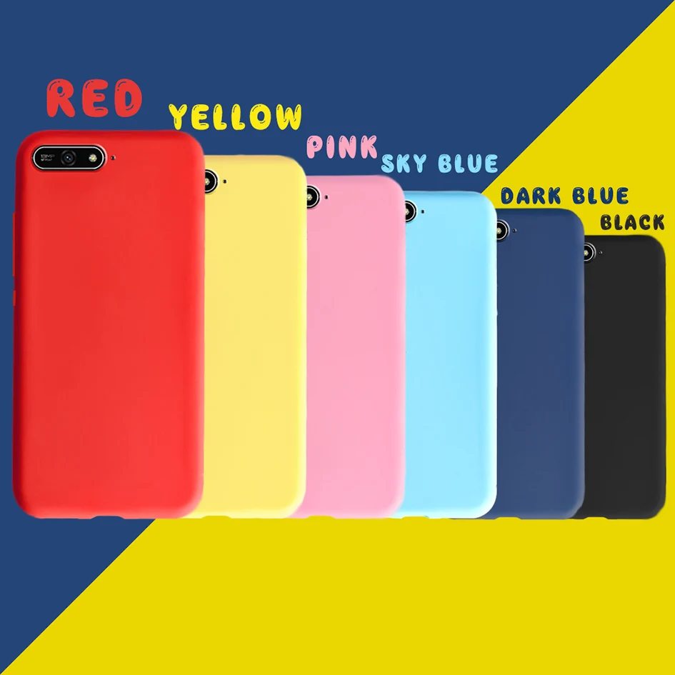 New Arrival Case For Huawei Y6 Prime 2018 Case Huawei Y6 2018 Back Cover Silicone Soft TPU Phone Cover For Huawei Y6 2018 Bumper