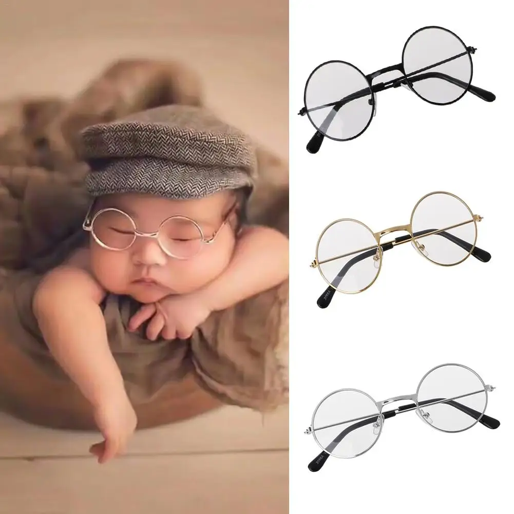 Newborn Infants bebe Photography Props Flat Glasses Baby Studio Shooting Photo Prop photosession  Accessories