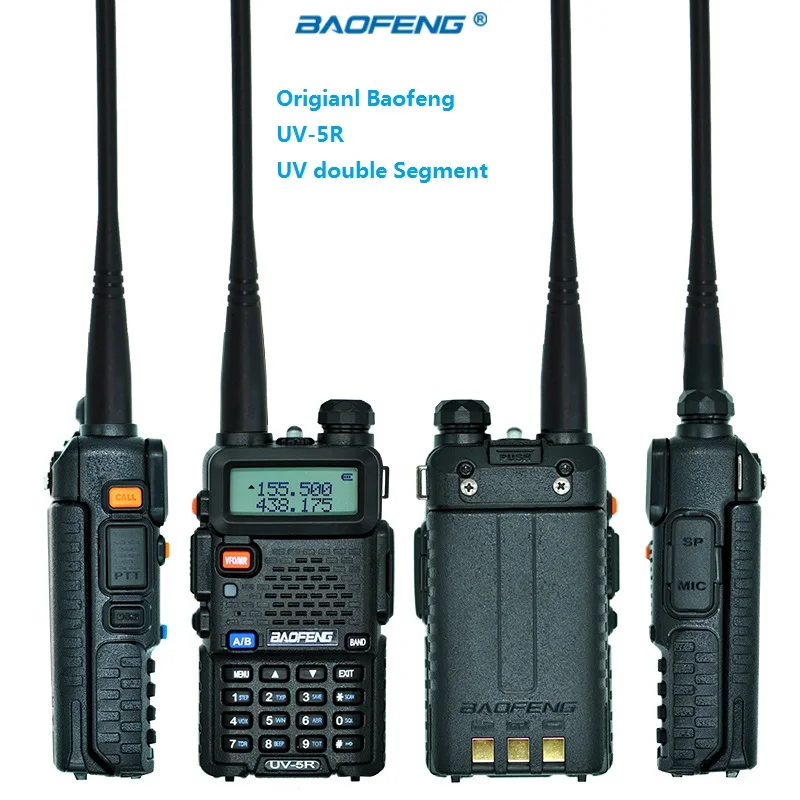 Ban Đầu Bộ Đàm BAOFENG UV-5R Kép Bộ Đàm HF Thu Phát Đài Phát Thanh CB Comunicador 128CH FM Cầm Tay 2 Chiều Đài Phát Thanh Đàm Baofeng UV-5R