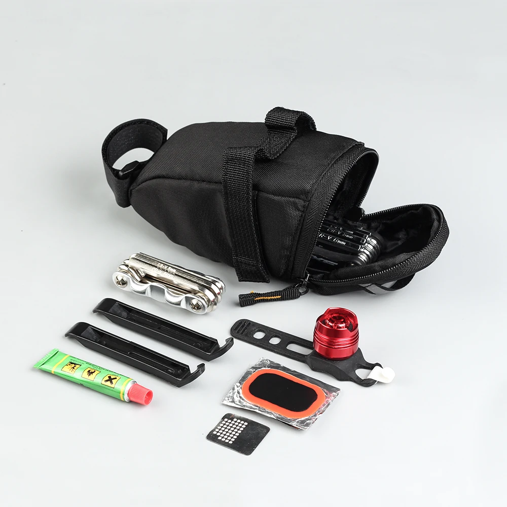 Rhinowalk Rainproof Bicycle Bag Bike Saddle Bag For Rear Large Capatity Seatpost MTB Bike Bag Accessories image 3
