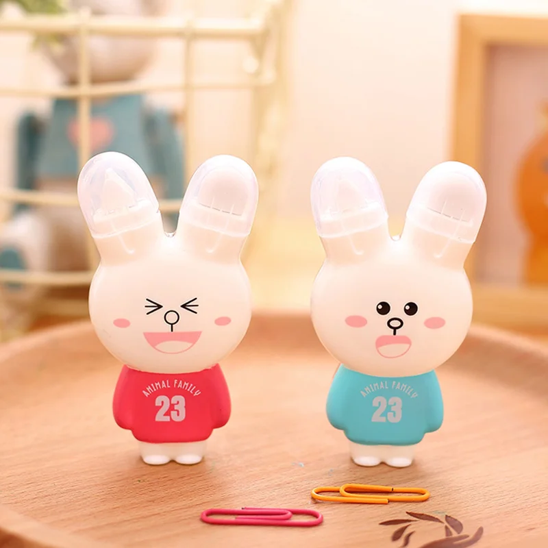 Korea Creative Cute Mini Rabbit Multi-functional Modification Eraser Students' Correction Tape Office Material School Supplies