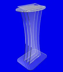 Fixture Displays Clear crystal Acrylic Lucite Podium Pulpit Lectern plexiglass