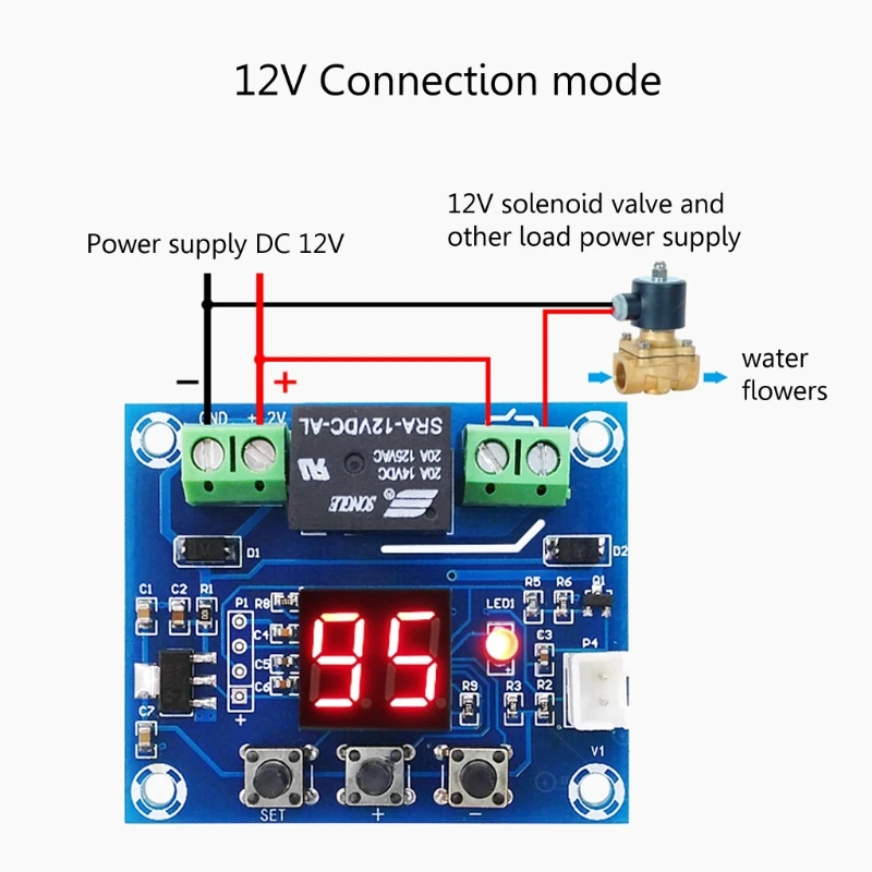 

12V Soil Humidity Sensor Controller Irrigation System Automatic Watering Module Z1017