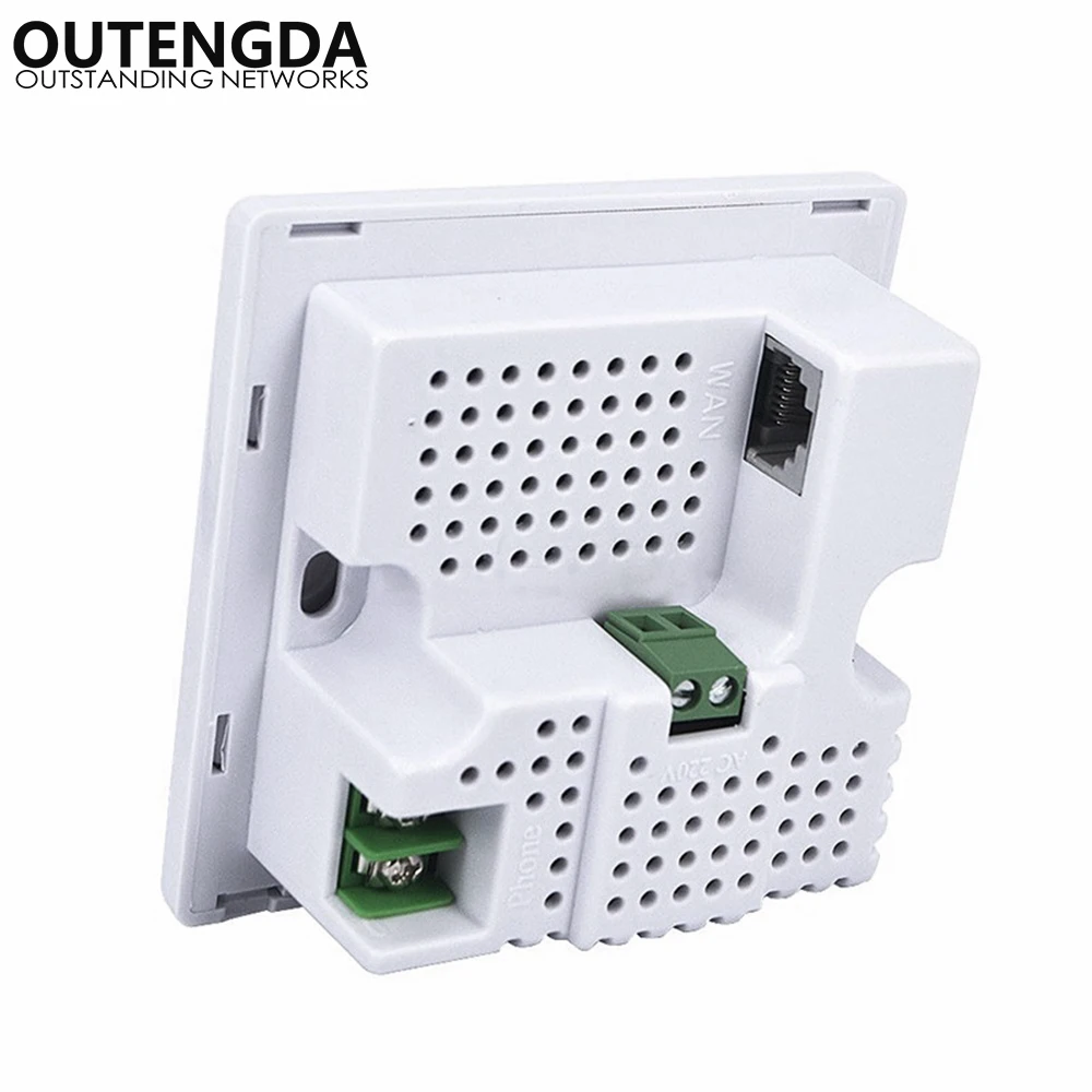 Розетка настенная с поддержкой Wi-Fi, 300 Мбит/с, RJ45, RJ11