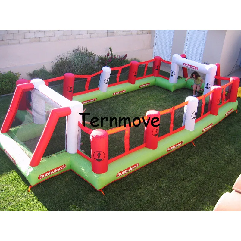 inflatable fun city,airtight inflatable football sport court,oxford soccer filed inflatable soap football pitch for kids