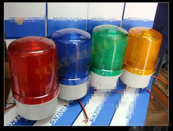 

1Pc S-100K DC 24V Red Yellow Blue Green Flashing LED Industrial Buzzer Warning Signal Tower Light 90dB