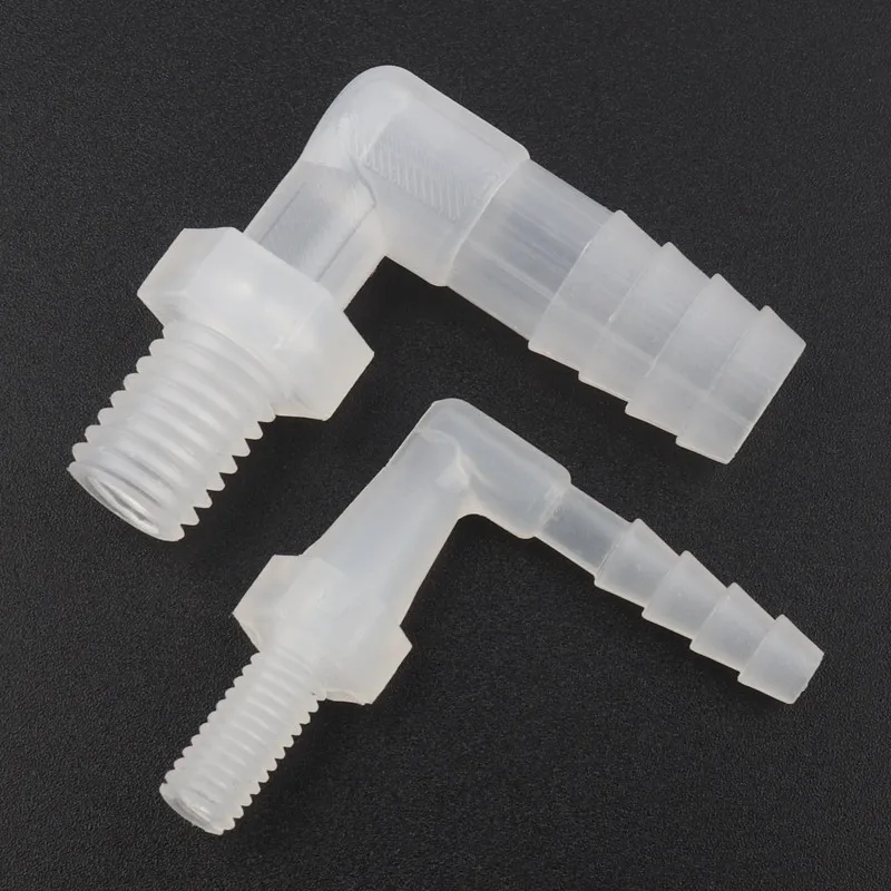 

150pcs M6~M12 Male Thread To 4~12mm PP Elbow Connectors Micro Irrigation Aquarium Fish Tank Hose Joints Air Pump Aerator Parts