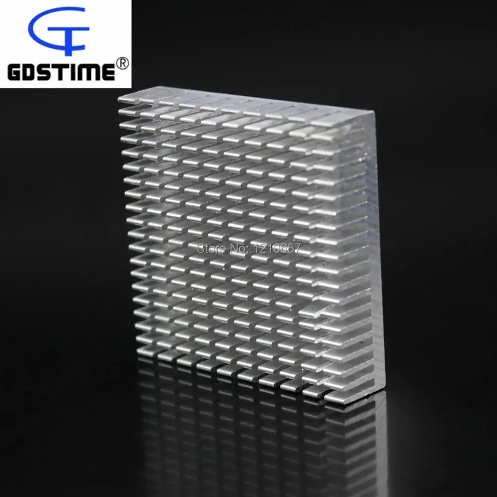 100 Pcs lot Gdstime 50mm x 48mm x 11mm Aluminum Heat Sink For PCU Router Electronic