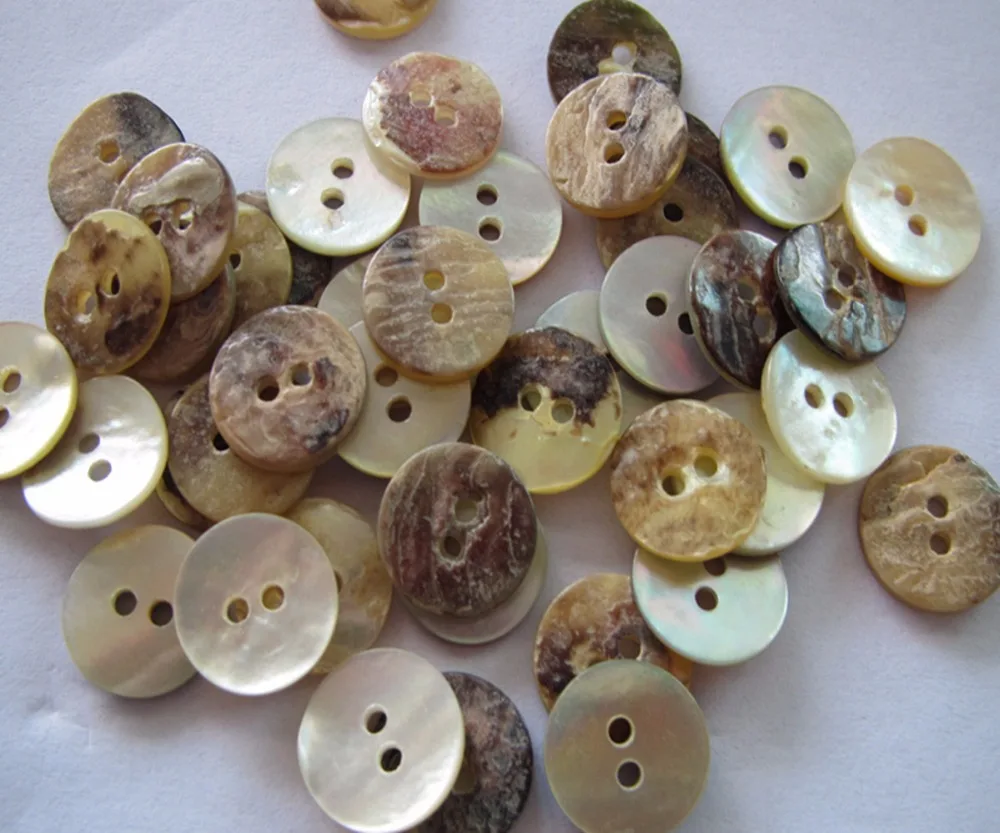 Markov shell button free shipping  diy akoya sewing shell button 12.7MM flat mother of pearl shell 100pcs