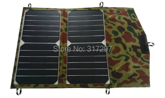 14Watt Highest Efficiency SUNPOWER Solar Cell Panel Folding Portable Solar Charger for iPhone/Samsung/LG/Xiaomi/iPad/Power Bank