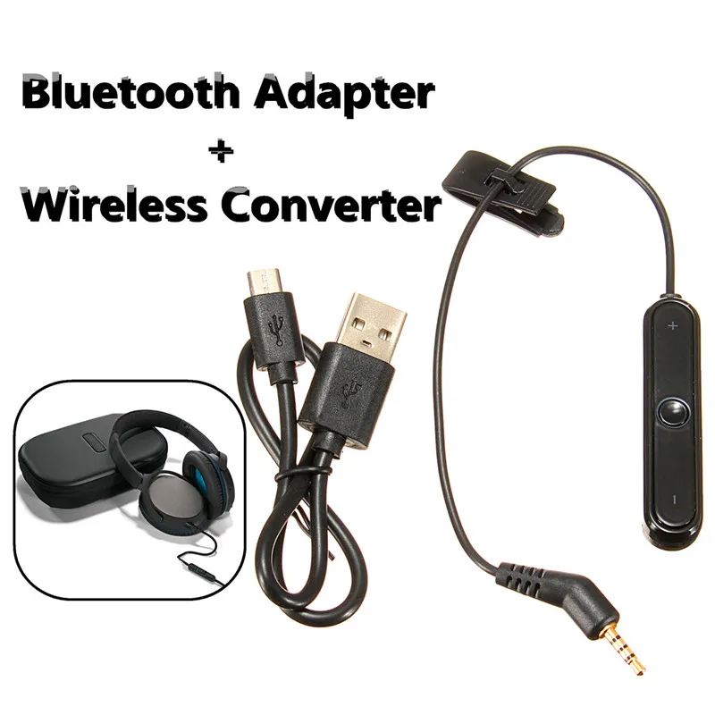 جديد وصول 3.5 مللي متر سماعة بلوتوث كابل ل Bos QC3 بلوتوث محول كابل سماعة سماعة كابل