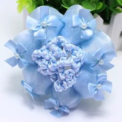 SWINATE Fashion Women Girls Bowknot Simulated-pearl Dance Hairnet Hair Buns Multi Colors Elastic Rope Hair Bun Party Hair Nets