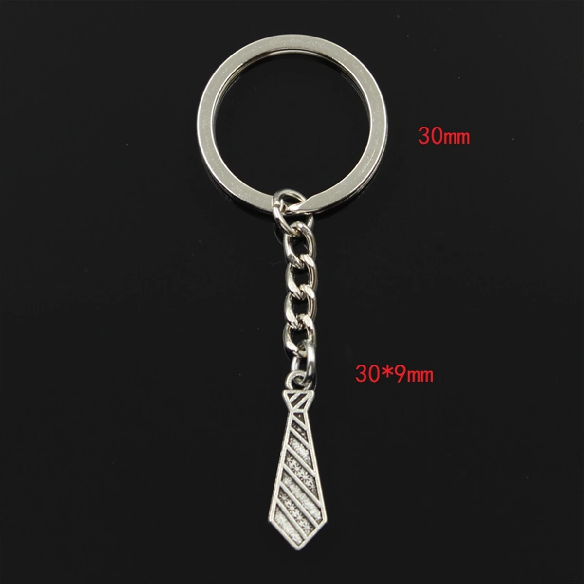 New Hot Men Key Ring Metal Key Chain Keychain Gift Jewelry Silver Color Necktie Tie Pendant Great Promotion