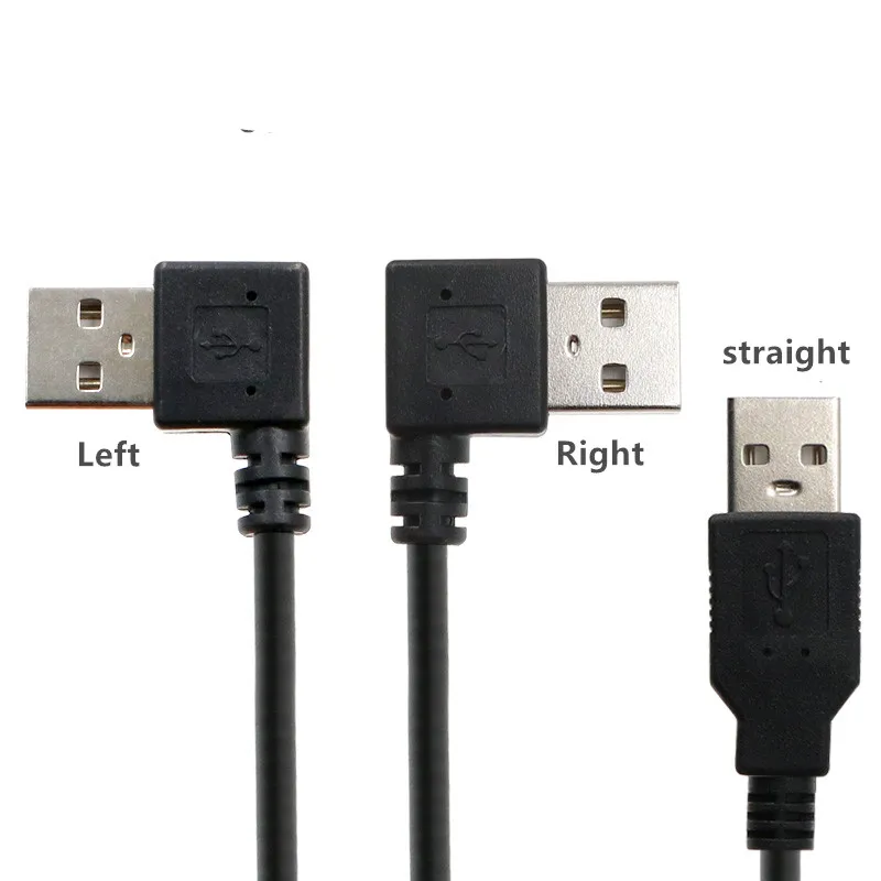 USB male to 3.1 Type-C 90 degree side elbow on the A male left elbow data charging cable can be inserted forward and backward