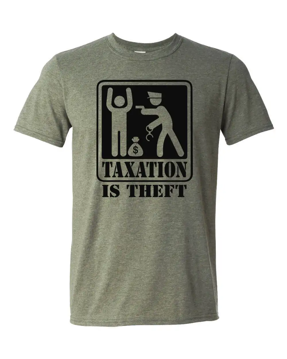 Taxation Is Theft Warning Shirt Ron Paul Libertarian Anti Taxes Alex Joneshot 2019 Summer Men'S Fashion Print T-Shirt Cool Tees