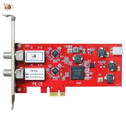 TBS6902 DVB-S/S2 Dual TV Tuner PCIe Card Watch and Record Digital Satellite FTA TV Channels on PC