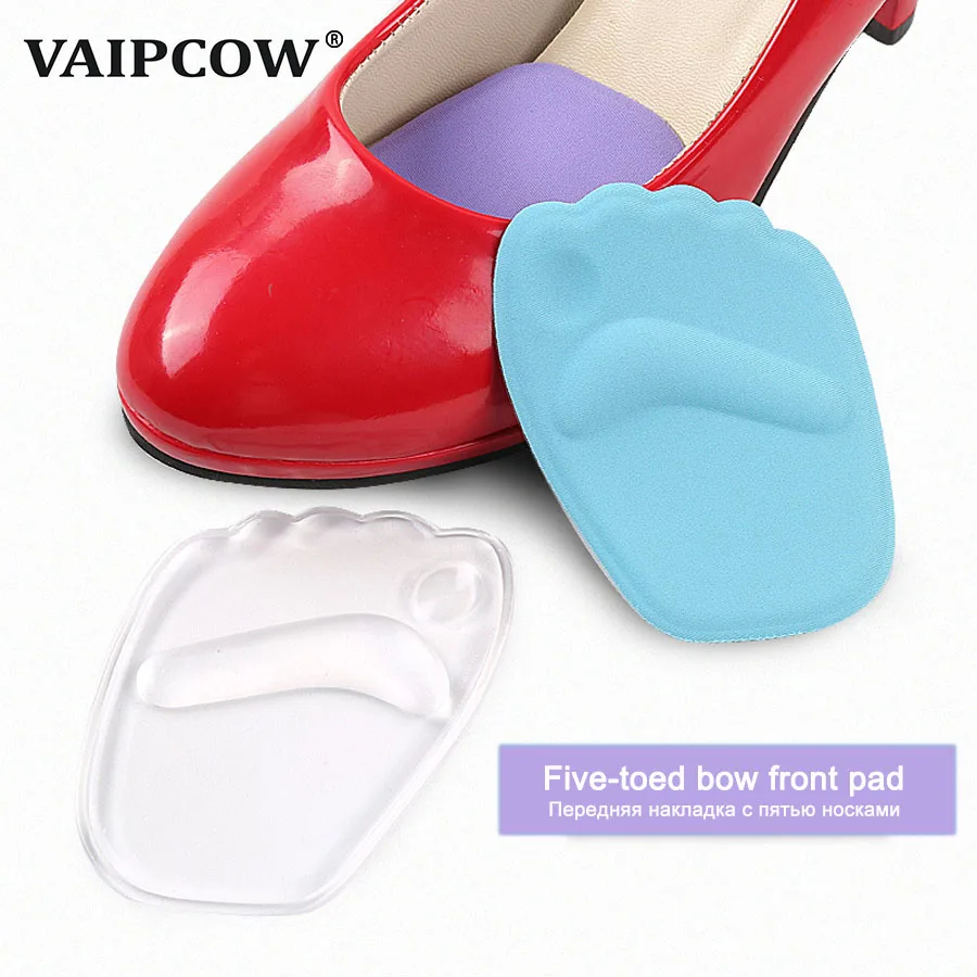 VAIPCOW Gel heel protector forefoot Pad Feet Silicone insoles inserts insoles for shoes slip pads insert for high heels women