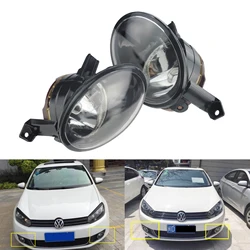 Pair Front Bumper Fog Light Lamps For VW Golf Jetta MK6 Touran Beetle Eos Caddy