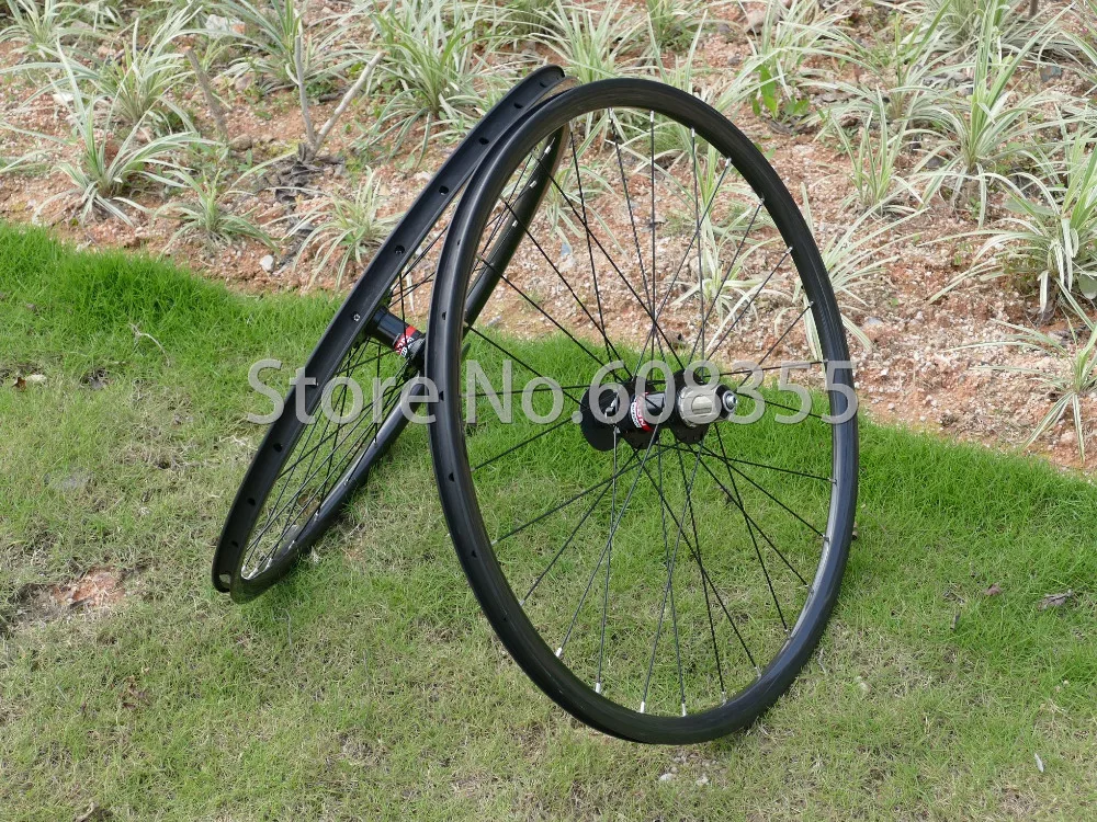 3k UD Carbon Matt Glossy 27.5er 650B MTB Mountain Bike Clincher Wheelset 27.5\