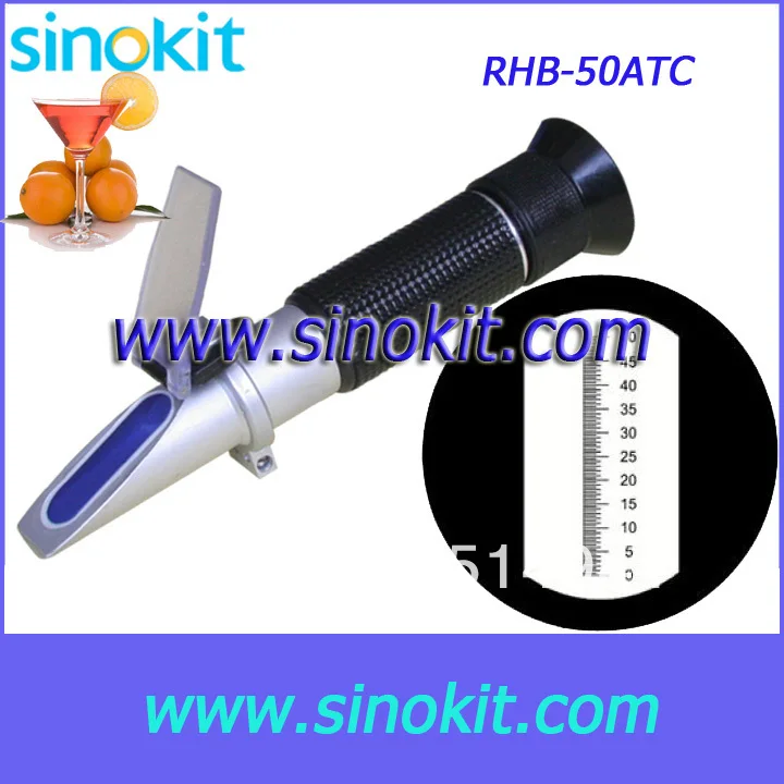 Brix 0-50% Hand-held Refractometer RHB-50ATC