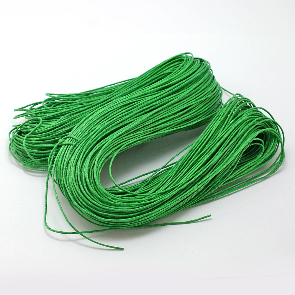 60 Meters/lot 1mm Cotton Waxed Cord Thread Necklace Rope String for DIY Bracelet Macrame Beading Findings Accessories