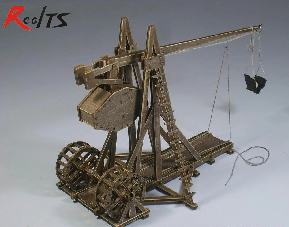 RealTS Classic wooden ancient chariots assembled of material The Trebuchet / mangonel Model 1 pcs / set