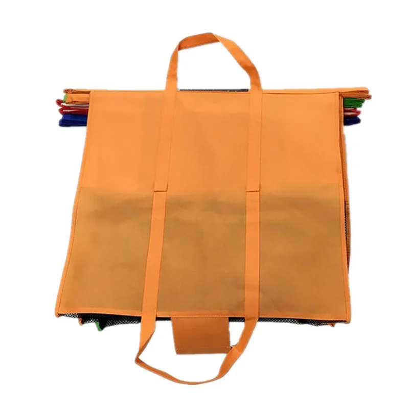 4 pz/set carrello della spesa borse trolley pieghevole riutilizzabile borsa della spesa borsa eco supermercato facile da usare e resistente Bolsas