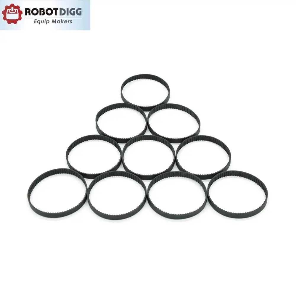 10pcs/lot, MXL Timing Belt, Closed-loop, B118MXL, 3mm 6mm width