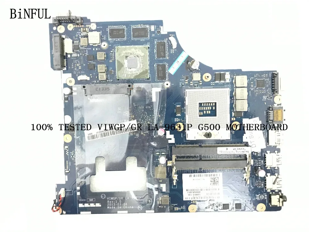 

FAST SHIPPING VIWGP/GR LA-9631P FOR LENOVO G500 LAPTOP MOTHERBOARD HM76 8750M 2GB 90 DAYS WARRANTY